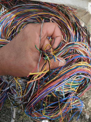 scrap car harness wire