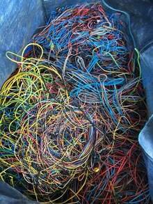 mixture waste wires