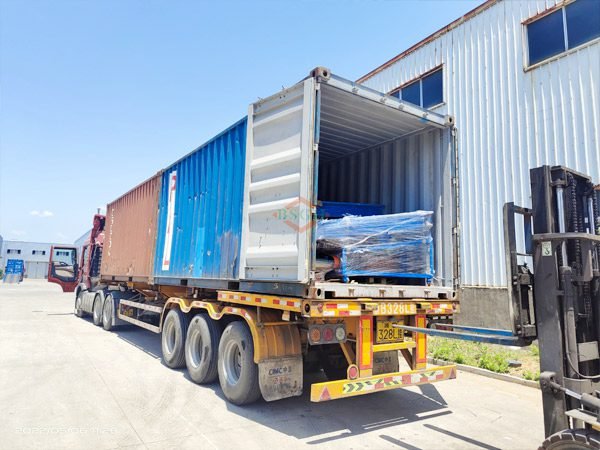 BS-D60 with dual shaft shredder is packed