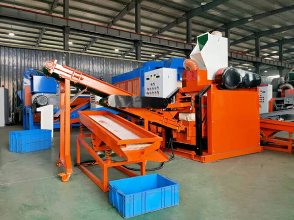 orange BS-D75 copper recycling machine