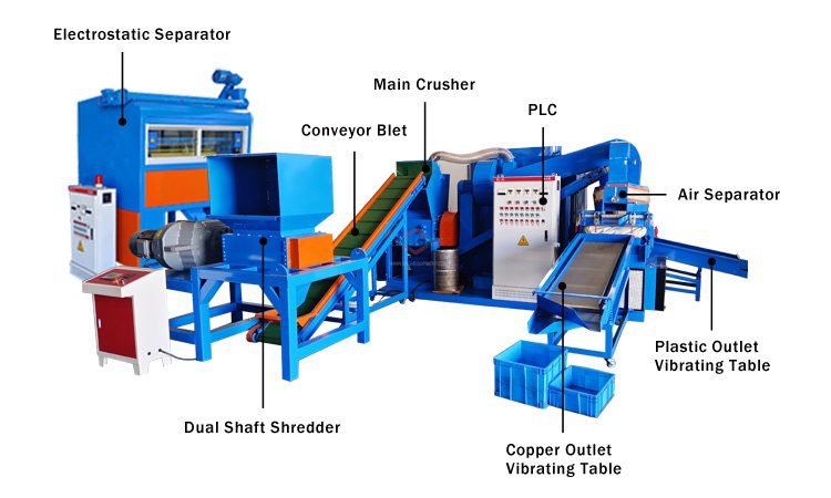 BS-D85 copper rice machine structure