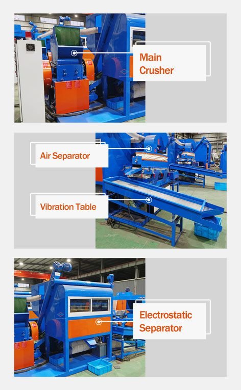 structure of the copper wire granulator