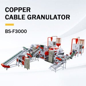 cable recycling line for sale from bsgh granulator