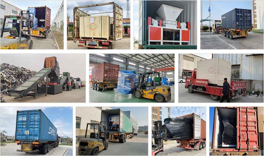 shipment for radiator recycling machine to different country