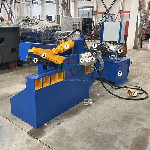AS-1000 Hydraulic Alligator Shear Machine from BSGH-Structure Image