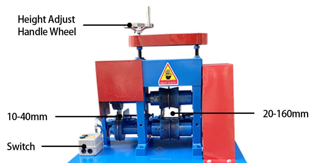 BS-AN160 Scrap armoured Wire Stripper(Stripping) Machine from BSGH-Structure image