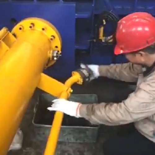 Fix The hydraulic system of 250T Metal Baler Machine from BSGH