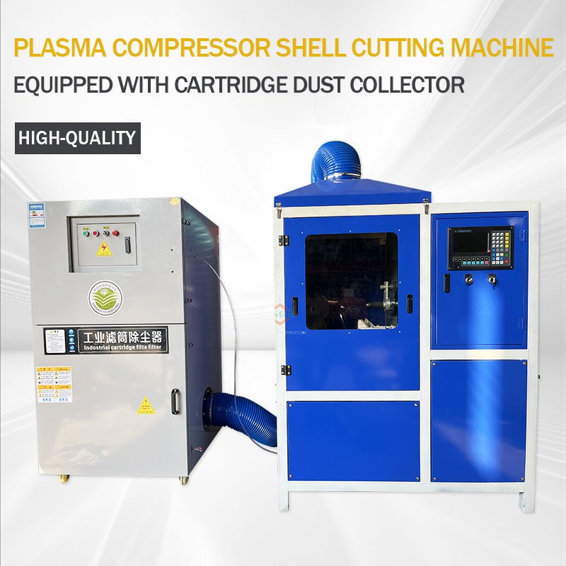 Plasma Compressor Shell Cutting Machine Equipped with Cartridge Dust Collector-Feature Image