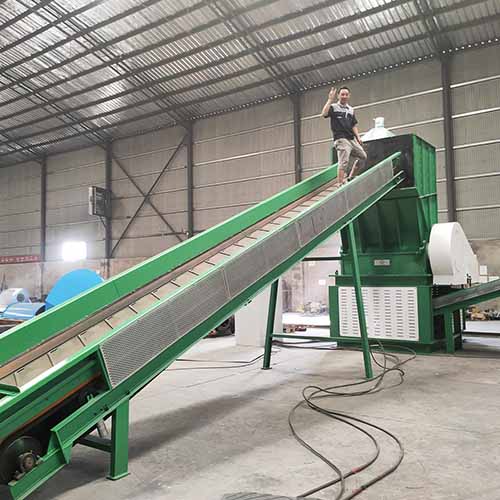 armor cable shredder recycling line preshredder