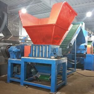 first double shaft shredder of industrial ac radiator recycling line
