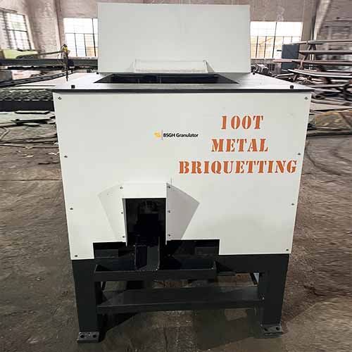 hydraulic metal chip briquette machine 100T from bsgh granulator