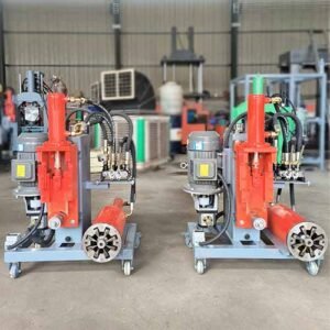 mini BSC motor stator cutting and pulilng machine for our USA customer