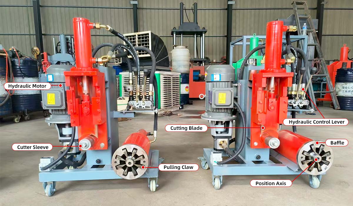 mini bsc Stator Cutting And Pulling Machine structure from BSGH granulator