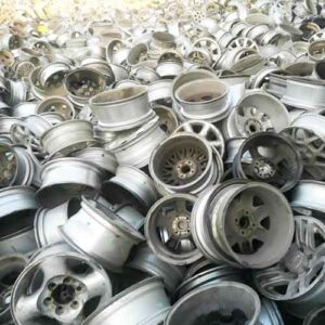 scrap rims after remove the tires from bsgh granulator