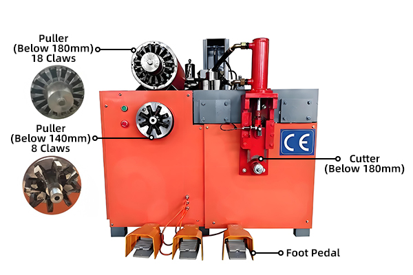 BSM-40 scrap motor recycling machine front part structure