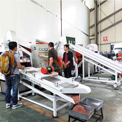 customer from Thailand visit BS-ECO1000 cable wire shredder machine from bsgh granulator