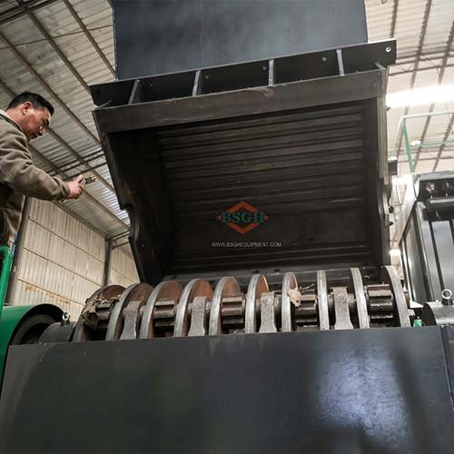 180kw powerful scrap hammer mill shaft check from bsgh granulator