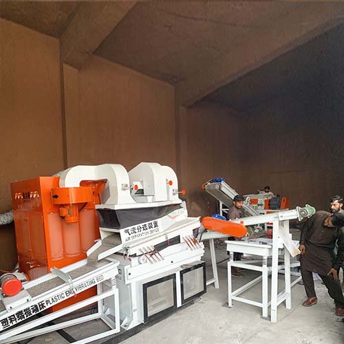 Australian client check best selling copper cable granulating machine BS-N130 assemble parts