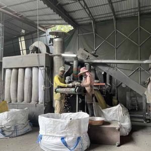 production for industrial ac radiator recycling line BS-ACP1200 for our Malaysia client