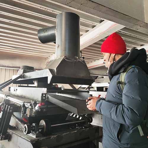 USA customer test big cable wire shredder line