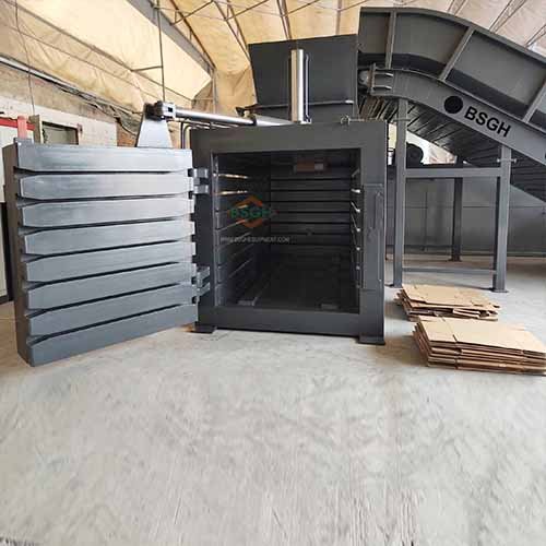 bsgh granulator used cardboard baler 125t for recycling center
