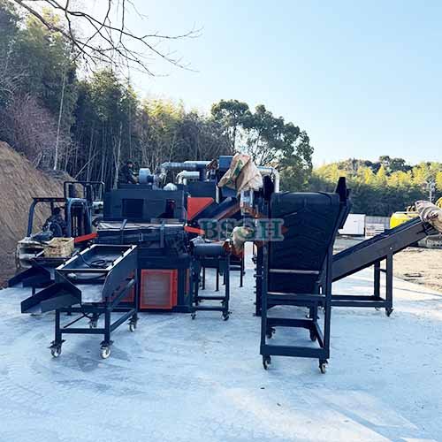 copper granulator of all-in-one metal scrap recycling machine in bsgh
