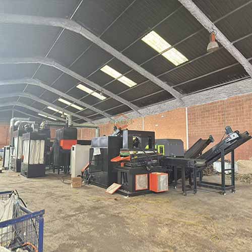 scrap recycling system latter part to crush and separate metal from bsgh