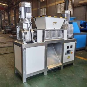 small dual shaft shredder MS-D500 for crushing light metals from bsgh