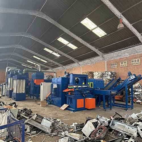 industrial metal recycling line BS-ACP1300 for aluminum scrap from bsgh