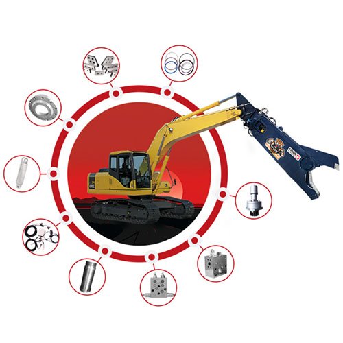install excavator hydraulic shear accesories