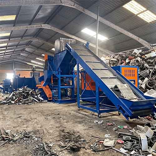 scrap metal reycling line BS-ACP1300 for radiator waste in bsgh