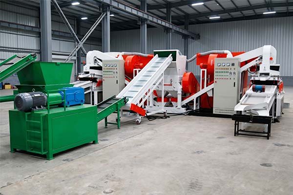Heavy-Duty Enhanced armoured cable shredding recycling line used to separate copper