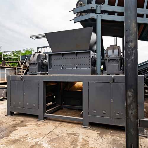 heavy-duty twin shaft shredder MS-D2000 for crushing car shells from bsgh granulator