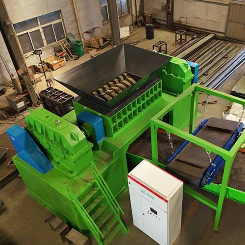 large double shaft crushing machine for metal scrap from bsgh