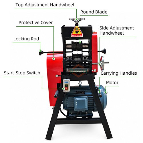 electric cable stripping machine BS-120 structure