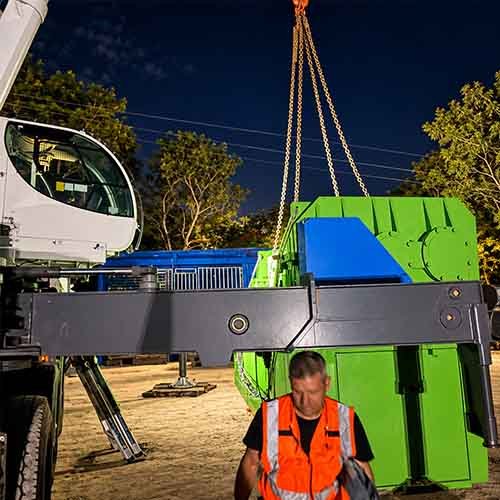 ms-d2000 metal shredder for car shells unloading
