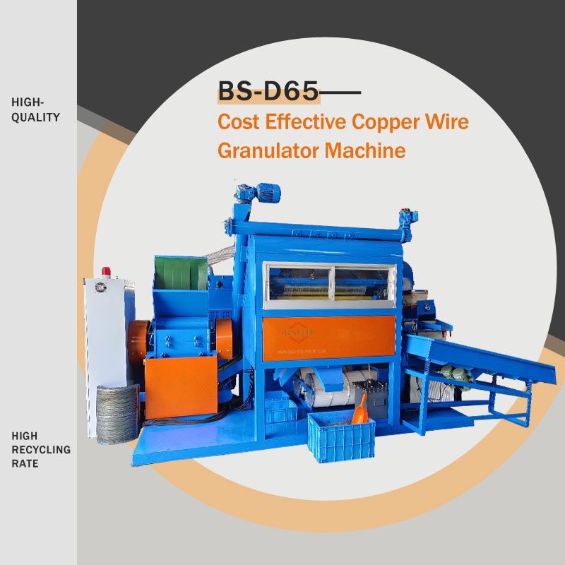 BS-D65 copper wire granulator with electrostatic separator BS-D65 copper wire granulator with electrostatic separator