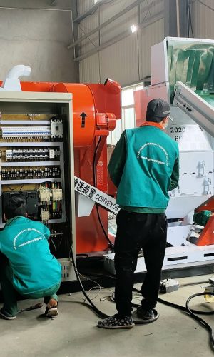 BSGH Granulator Maschinenkonfiguration und Test vor der Abnahme BSGH Kupfergranulator Maschinenkonfiguration und Test vor der Abnahme