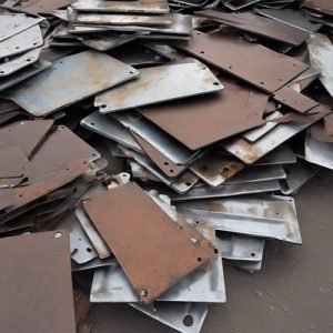 Raw Materials(Scrap Steel Plates) of Hydraulic Alligator Shear Machine from BSGH01