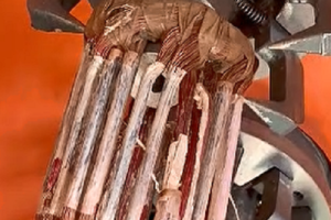 Scrap Motor Recycling Machine Final Products(Copper Windings) Endprodukte der Schrottmotor-Recyclingmaschine (Kupferwicklungen)