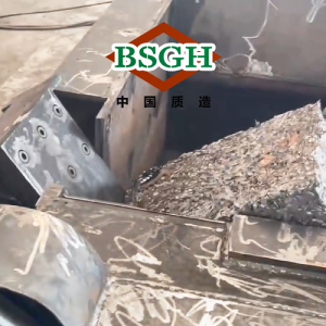 Método de enfardamento de saída da máquina enfardadeira de sucata da BSGH