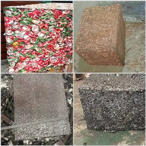 Ballenpresse für Dosen aus Aluminium