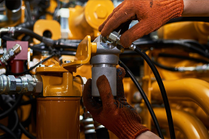 check machine parts