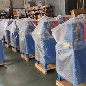 packed BS-AN120 wire stripping machine for our US customer