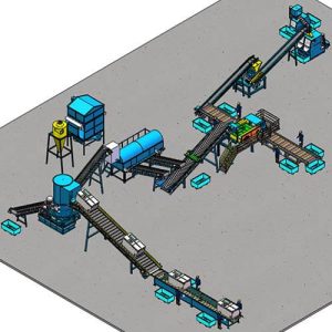Zeichnungen des Kühlschrank-Recyclingsystems vom BSGH-Granulator