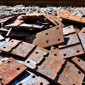 rusty steel plates