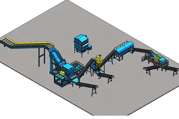 scrap car recycling machine plant