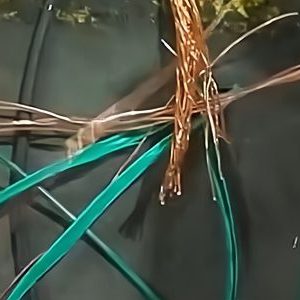 separated copper and plastic