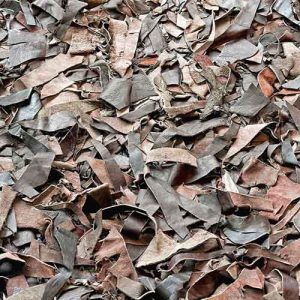 gebrauchte Lederreste aus Schredderrohstoff