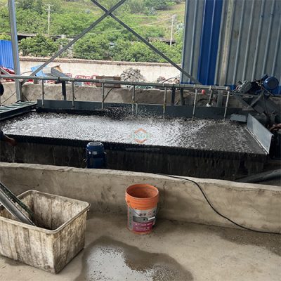 mesa de agitação de água da máquina granuladora de cobre úmido
